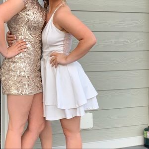 Short white homecoming dress